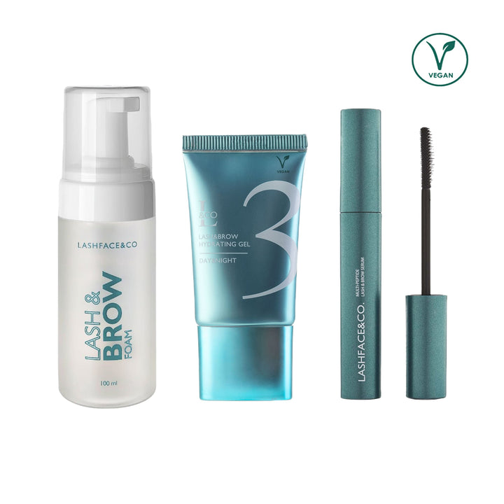 Eye Refresh Kit med Hydrating Gel 3, Keratin Boost Serum och Lash & Brow Foam 100 ml