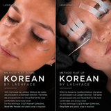 Korean Lash Lift method - flat down vs flat up