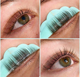 Before and after lash lift result
