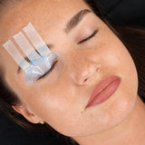 Cloud Rod applied on eye with tape - lash lift demonstration